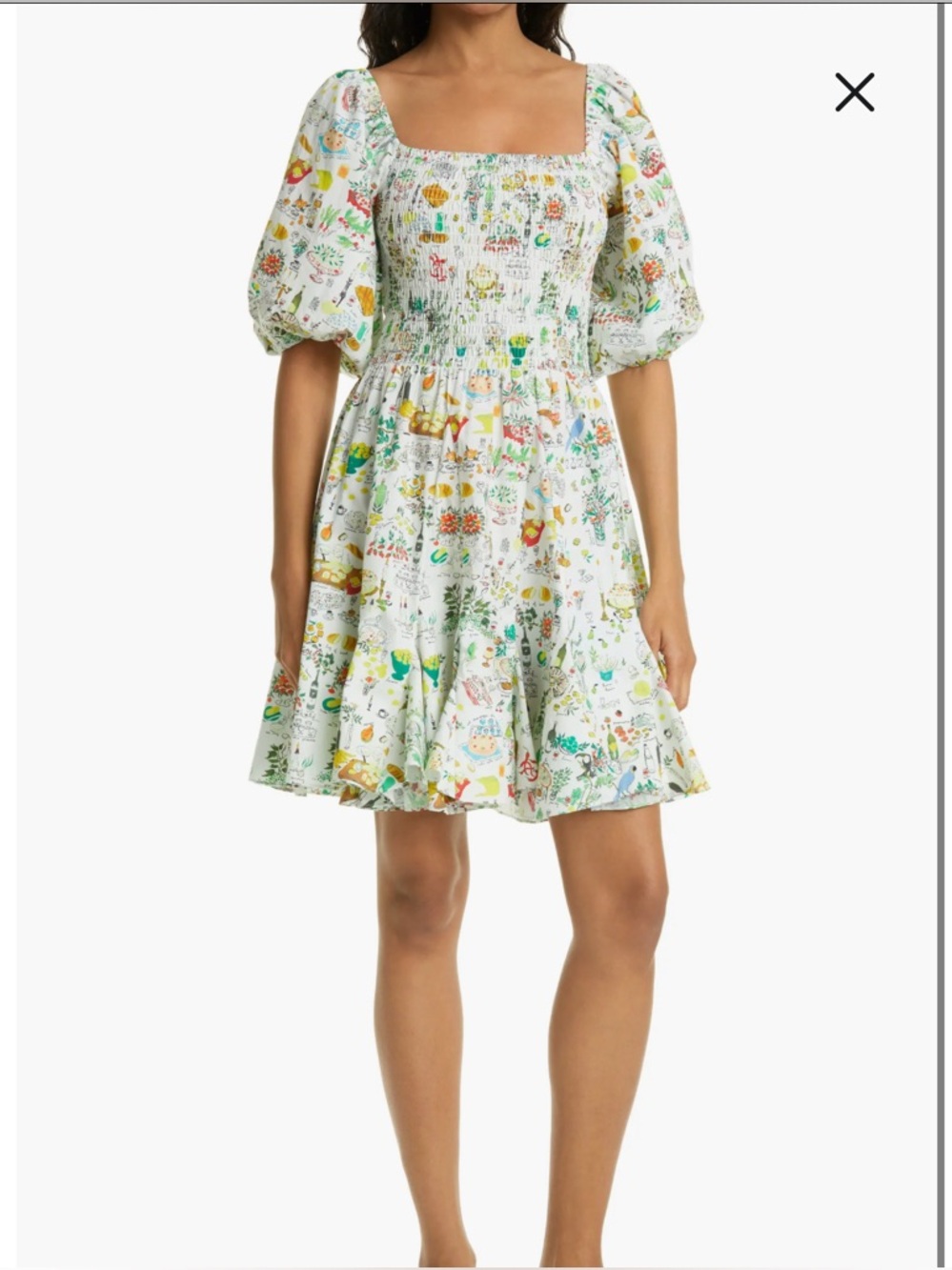 RHODE Astrid Picnic Print Dress